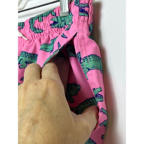 Chubbies Men’s Small Pink Alligator Print Swim Trunks Quick Dry Board Shorts - Picture 11 of 11